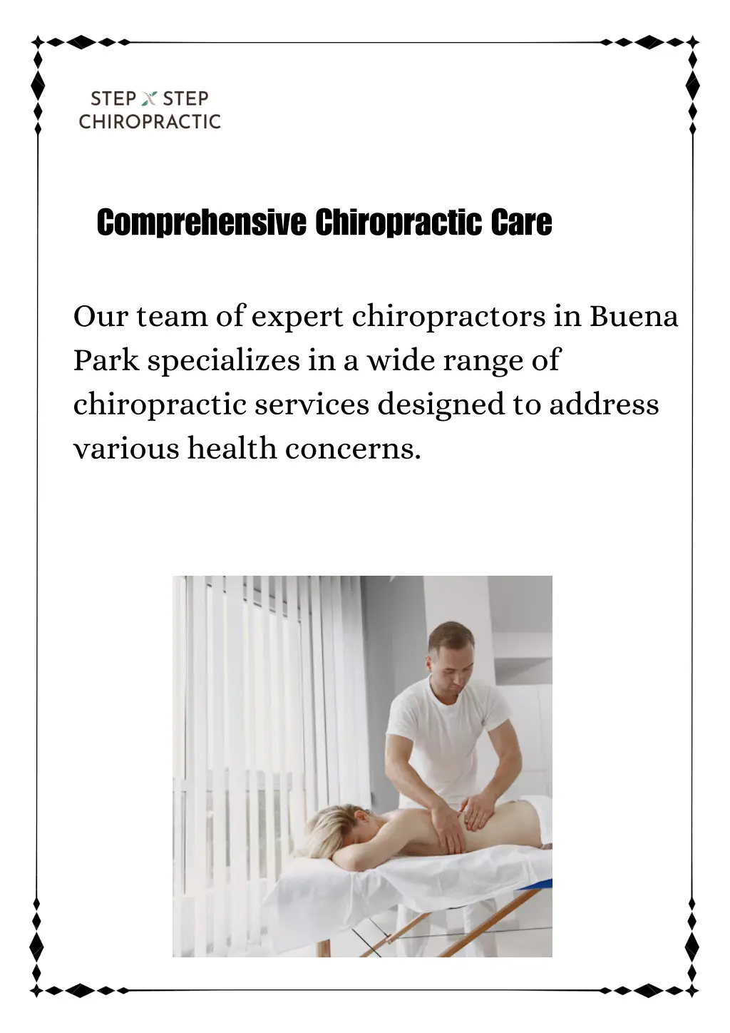 comprehensive chiropractic care