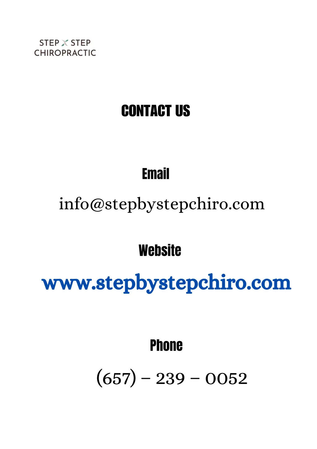 contact us