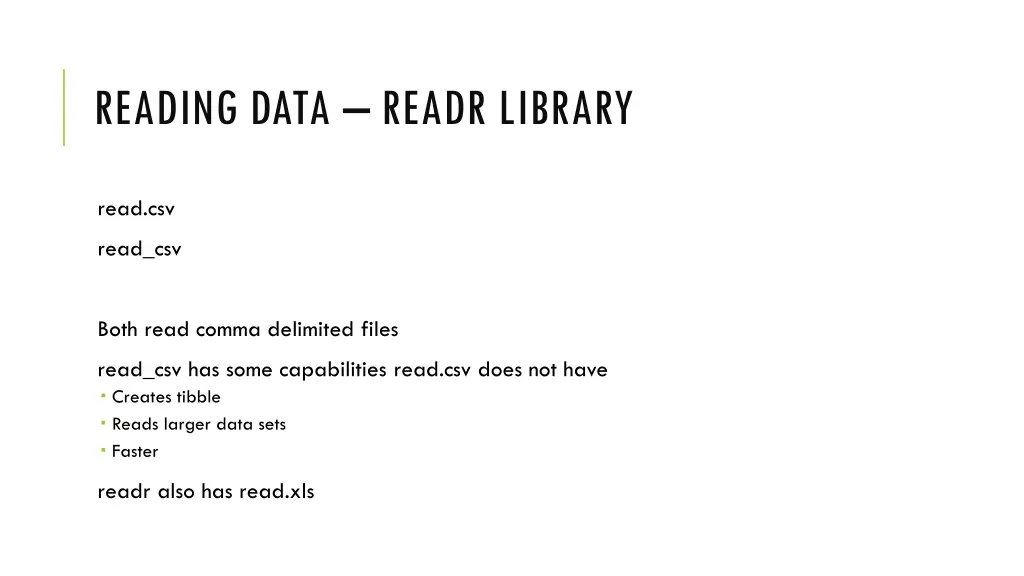 reading data readr library