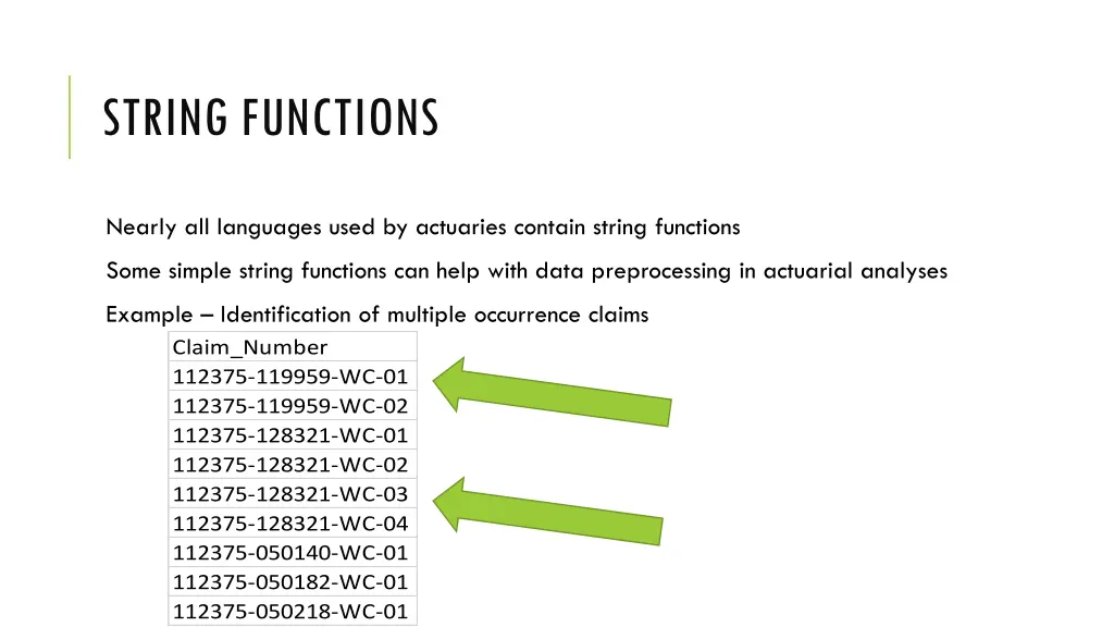 string functions