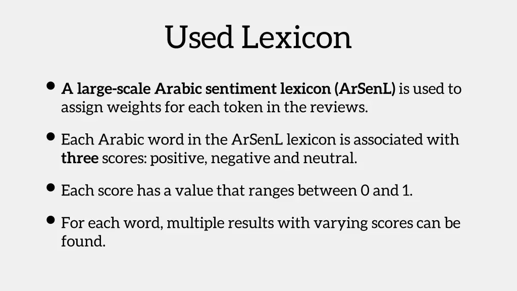 used lexicon