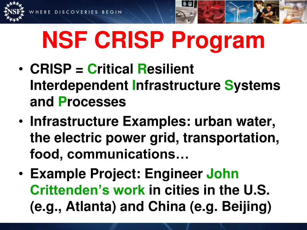 nsf crisp program