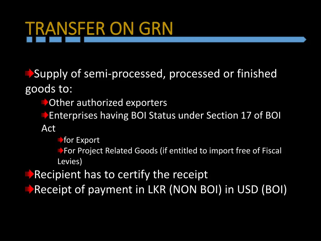 transfer on grn transfer on grn