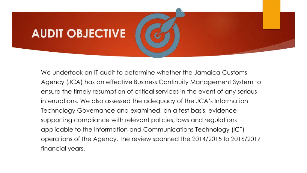 audit objective