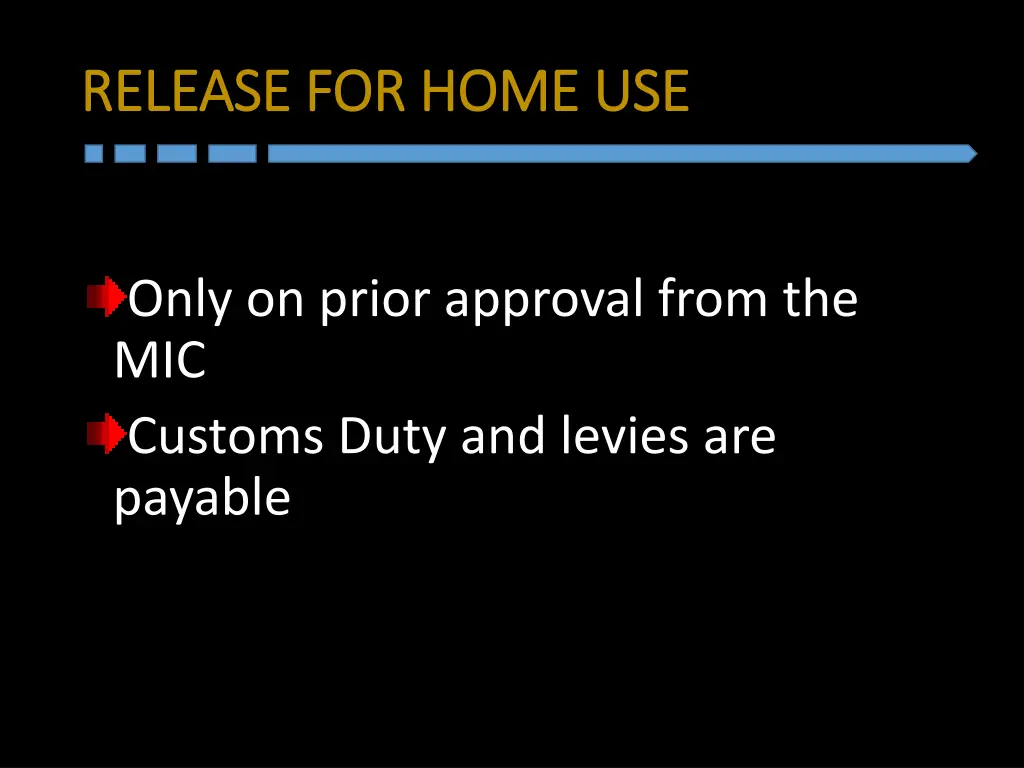 release for home release for home use