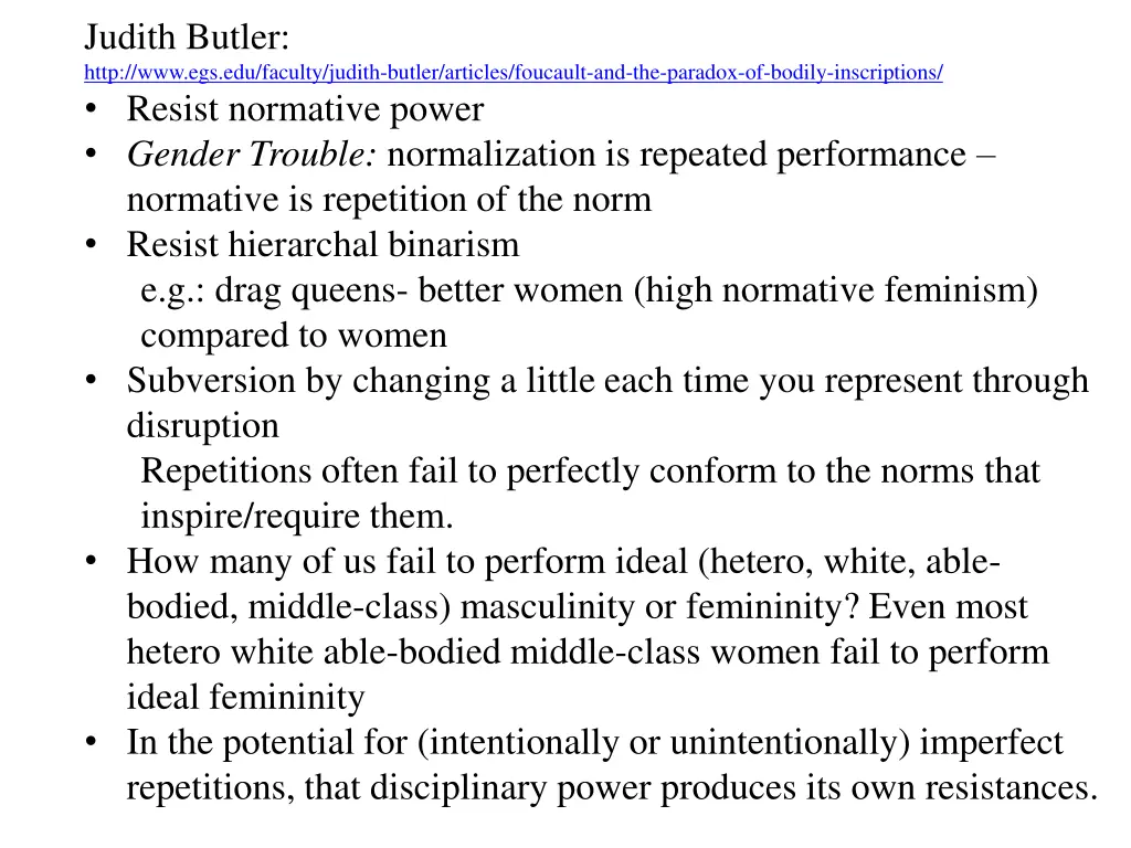 judith butler http www egs edu faculty judith