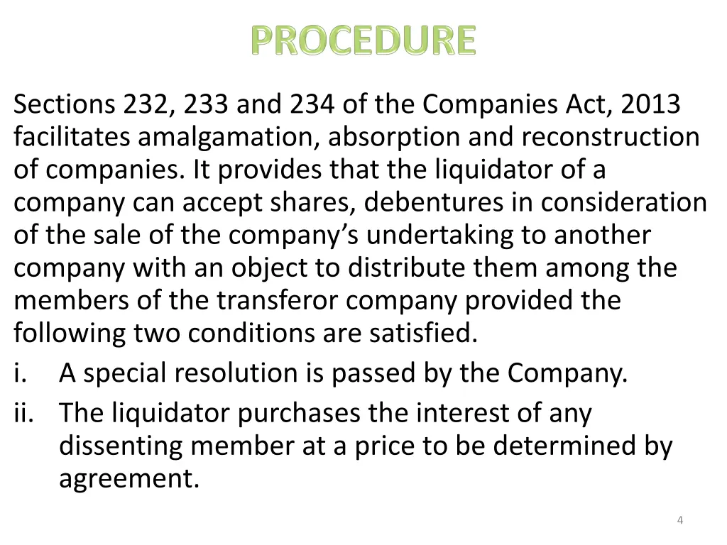 sections 232 233 and 234 of the companies