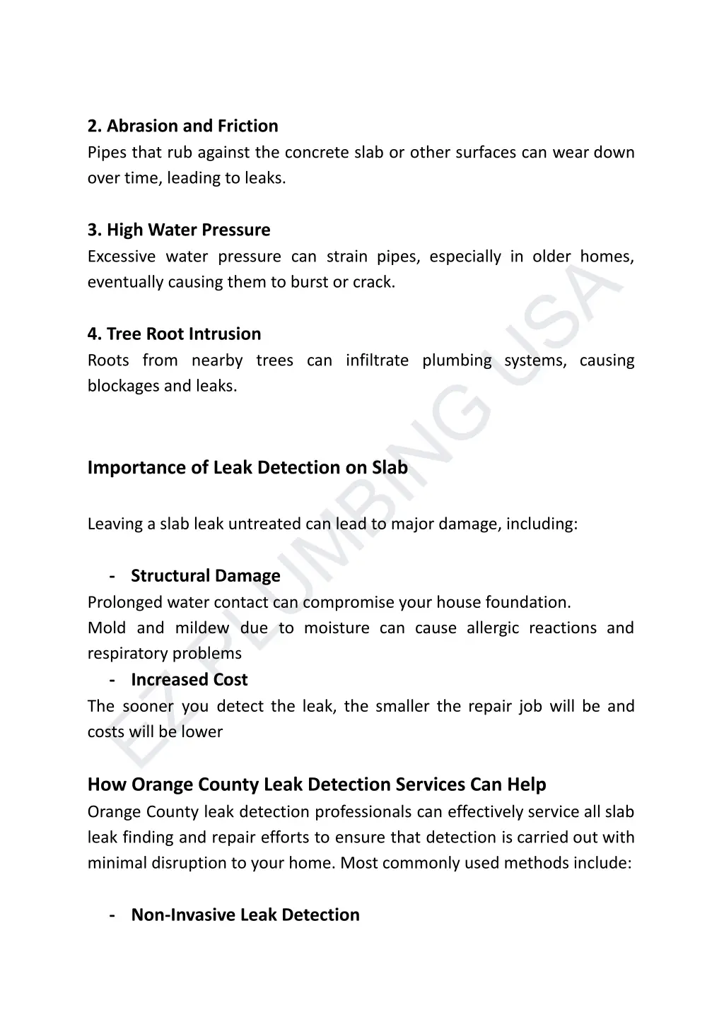 2 abrasion and friction pipes that rub against