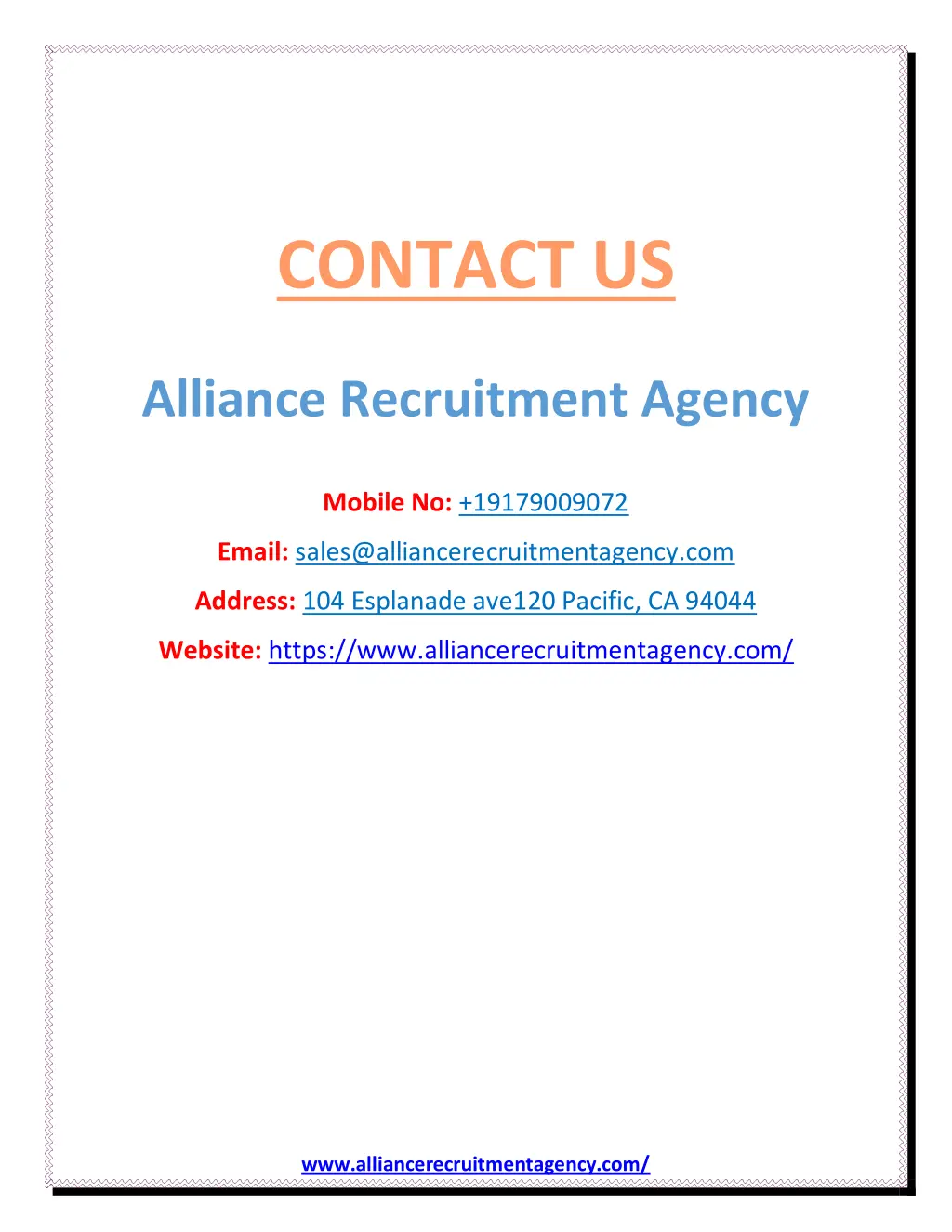 contact us