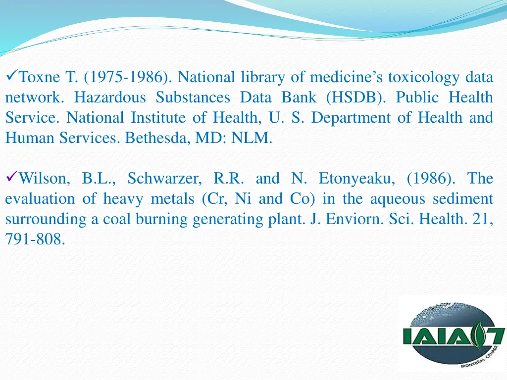 toxne t 1975 1986 national library of medicine