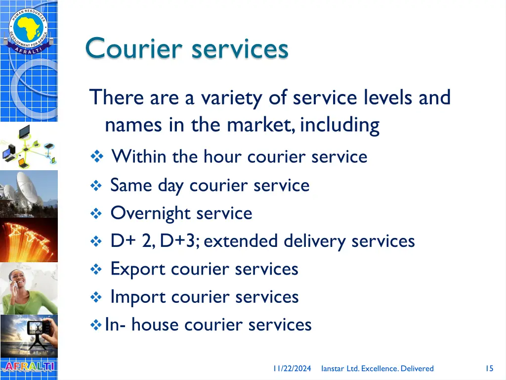 courier services