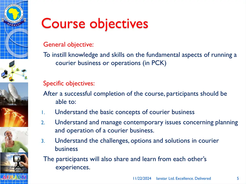 course objectives