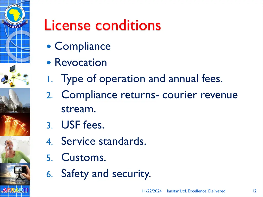 license conditions