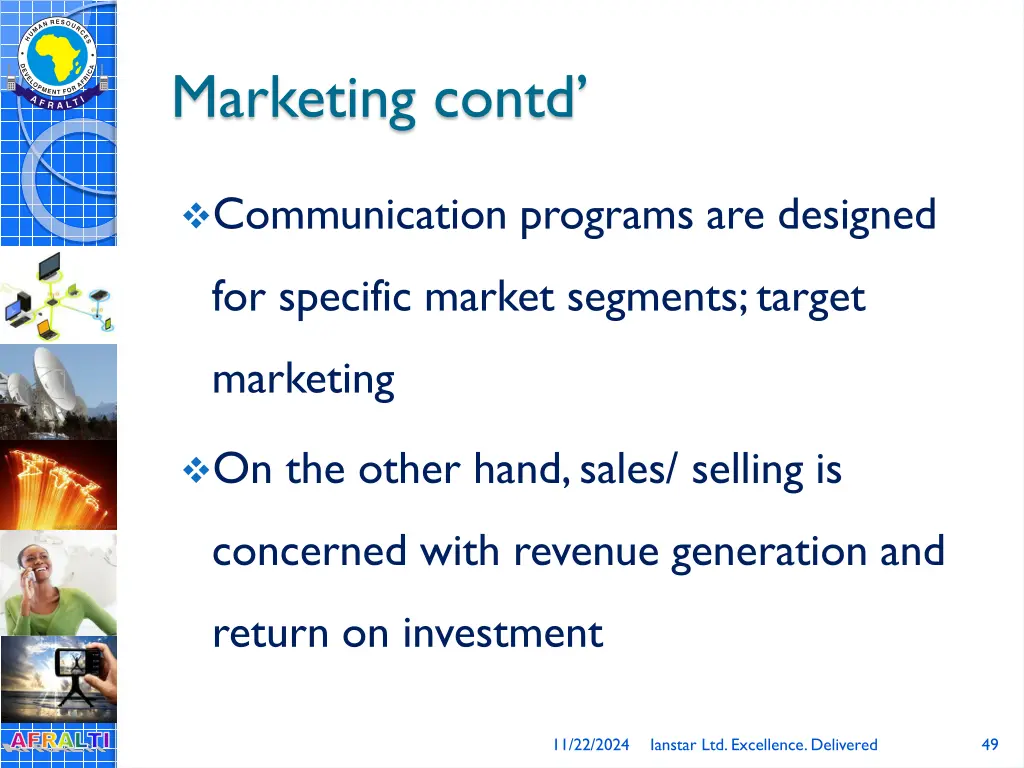 marketing contd