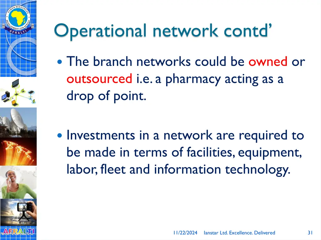 operational network contd