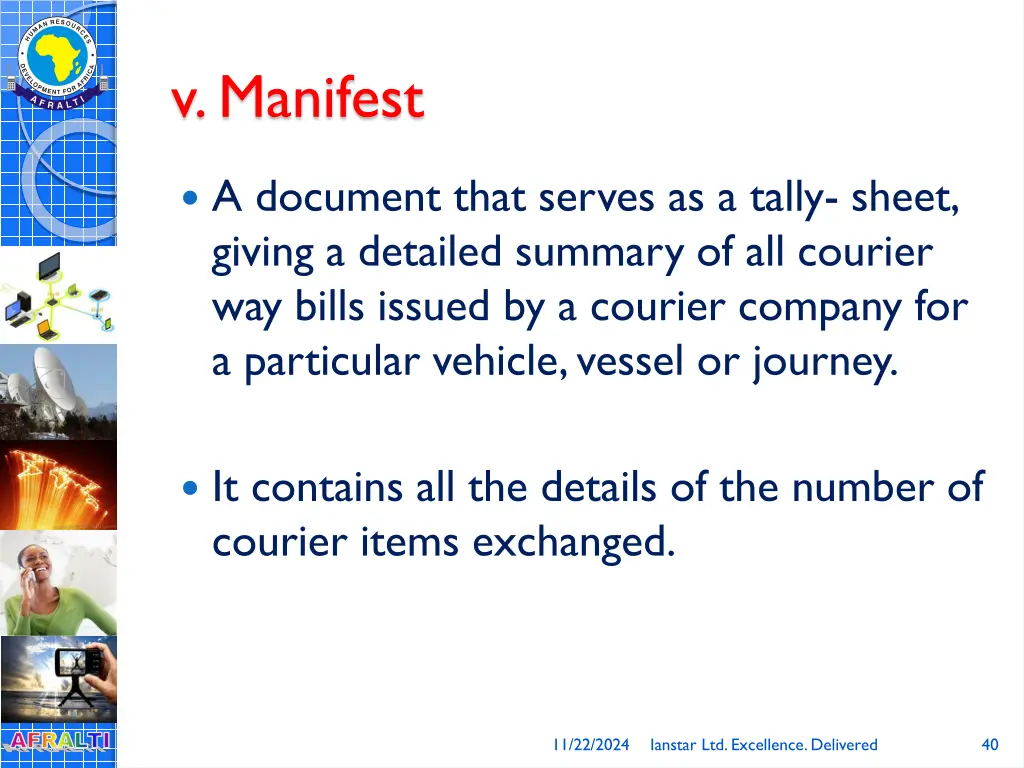 v manifest