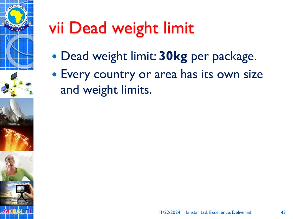 vii dead weight limit