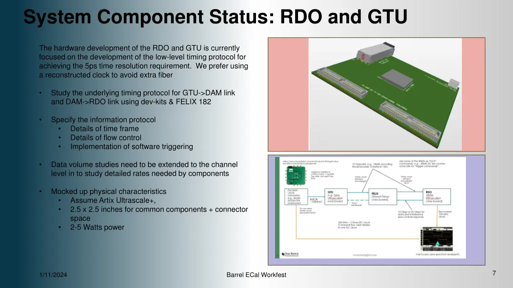 system component status rdo and gtu