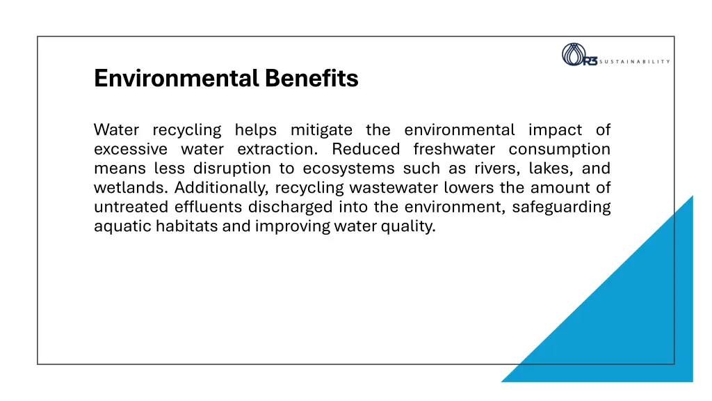 environmental benefits