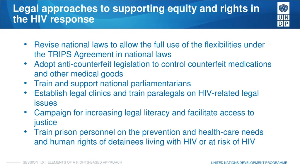 legal approaches to supporting equity and rights