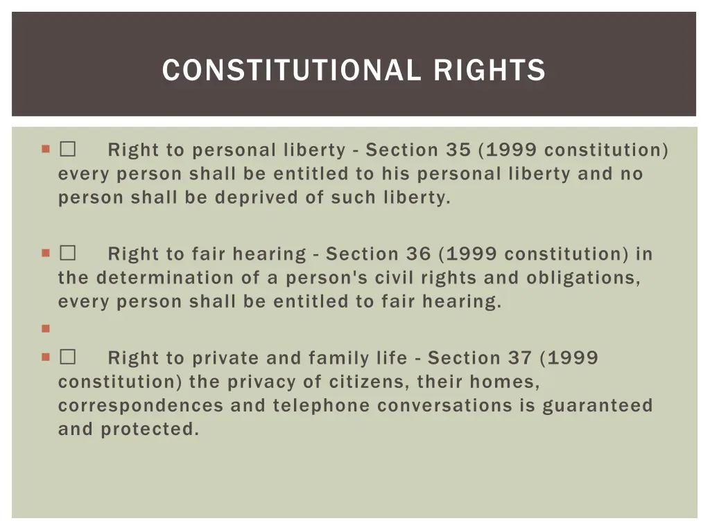 constitutional rights 1