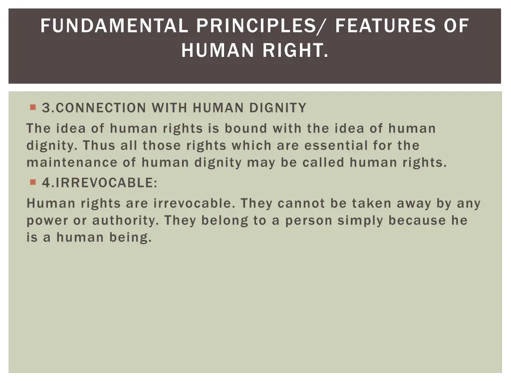 fundamental principles features of human right 1