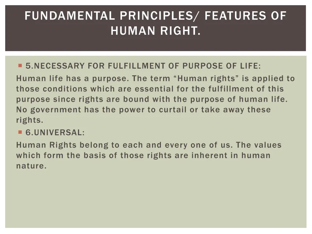 fundamental principles features of human right 2