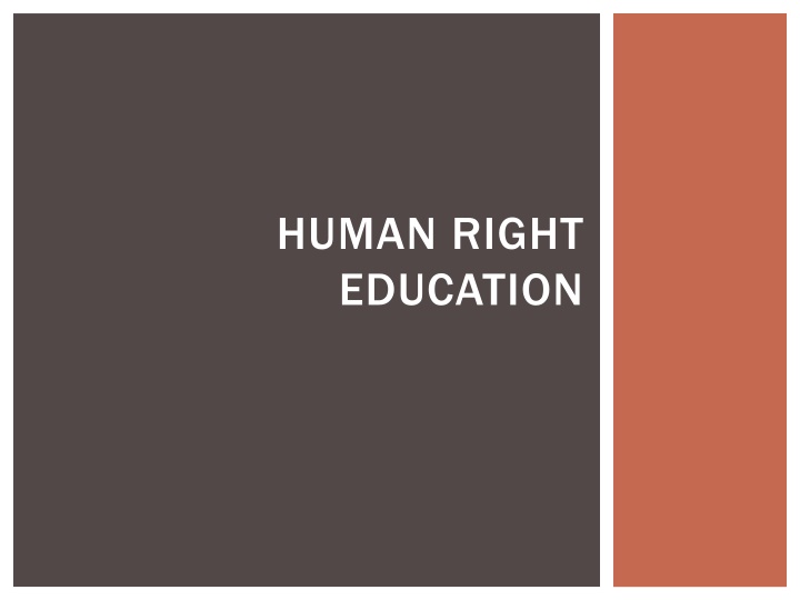 human right education