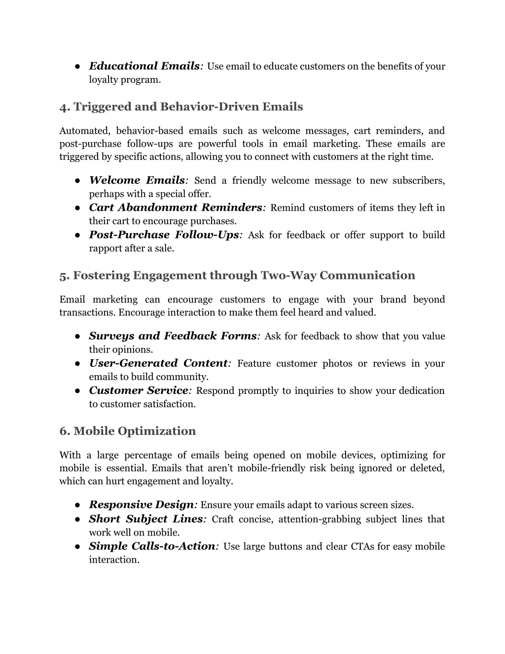 educational emails use email to educate customers
