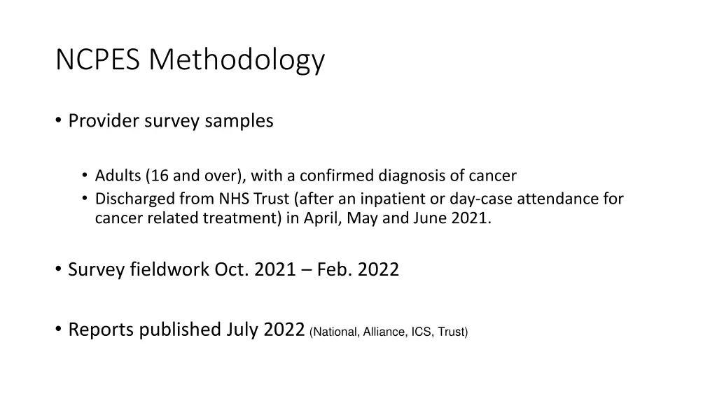 ncpes methodology