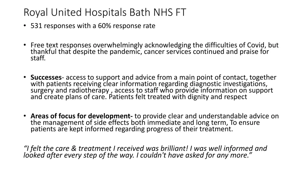 royal united hospitals bath nhs ft 531 responses