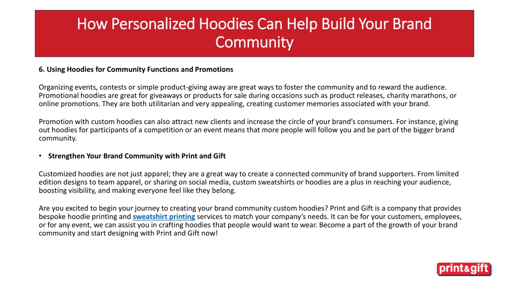 how personalized hoodies can help build your 4