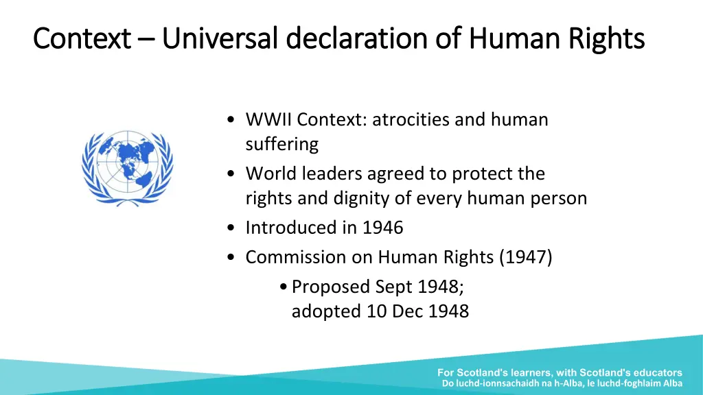 context context universal declaration