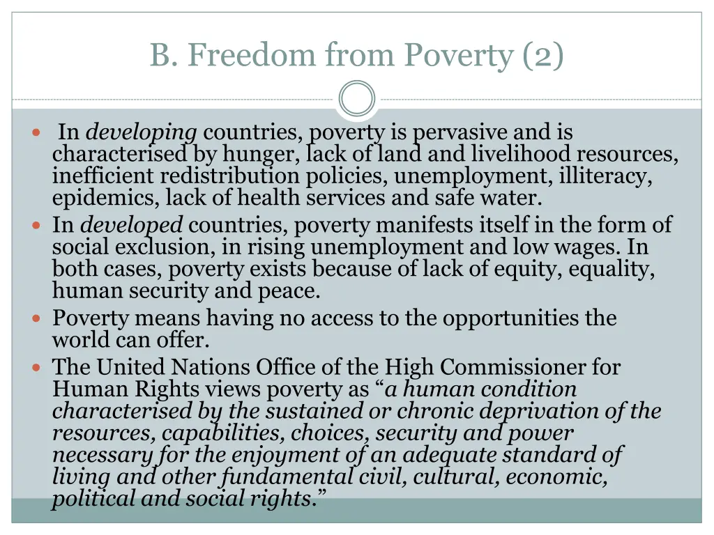 b freedom from poverty 2