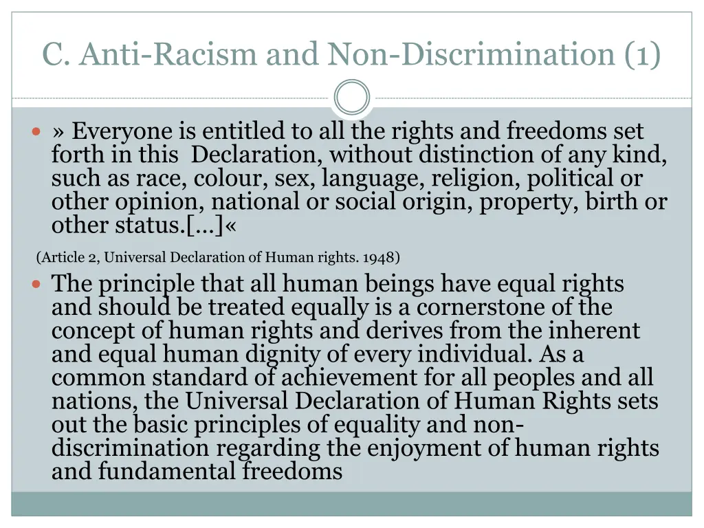 c anti racism and non discrimination 1