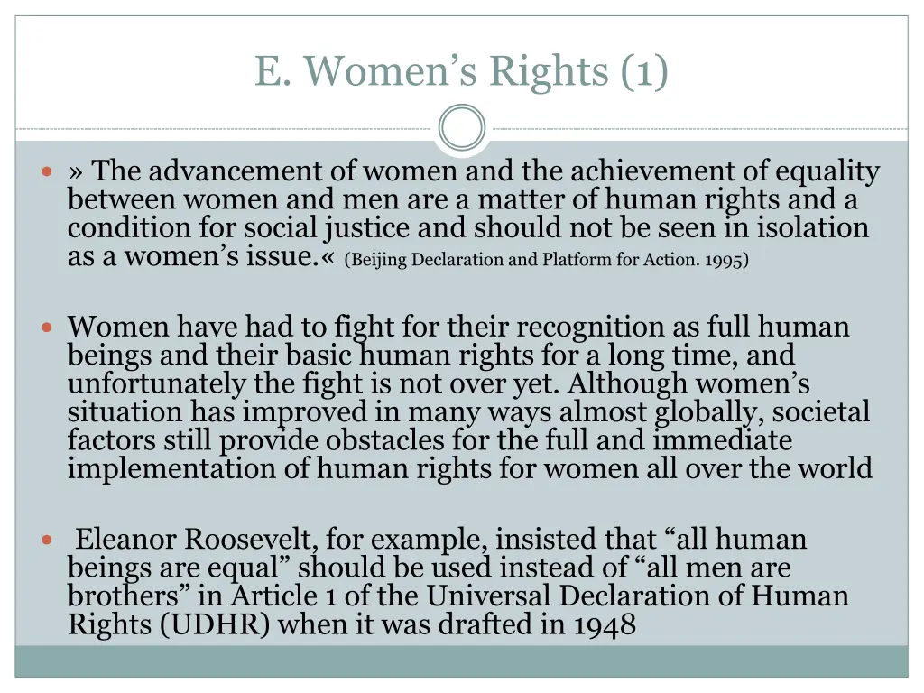 e women s rights 1