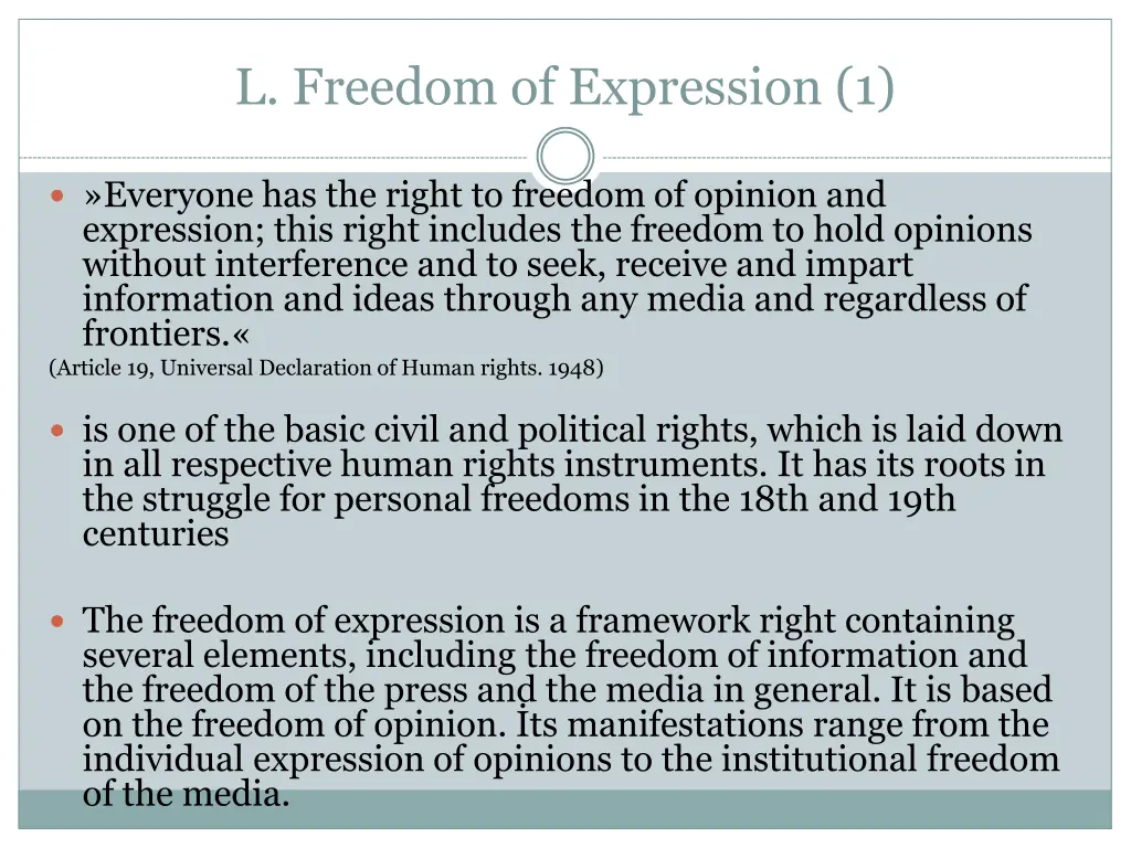 l freedom of expression 1