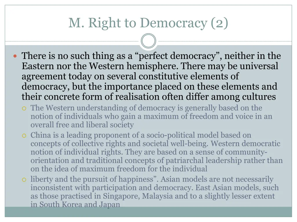 m right to democracy 2