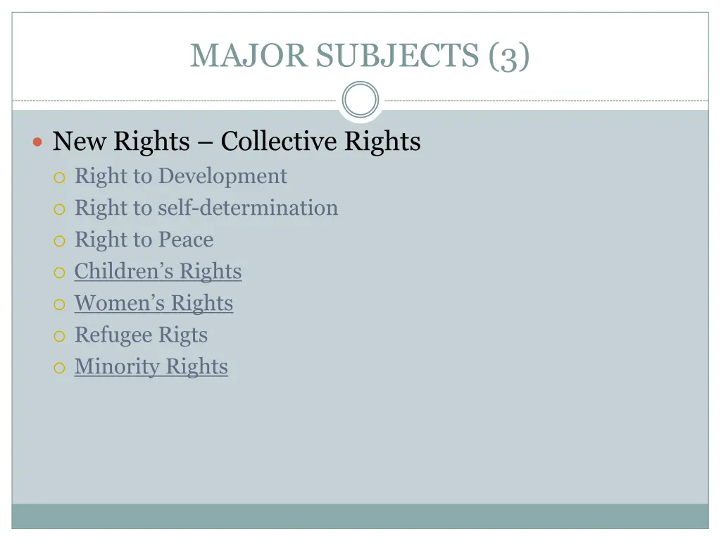 major subjects 3