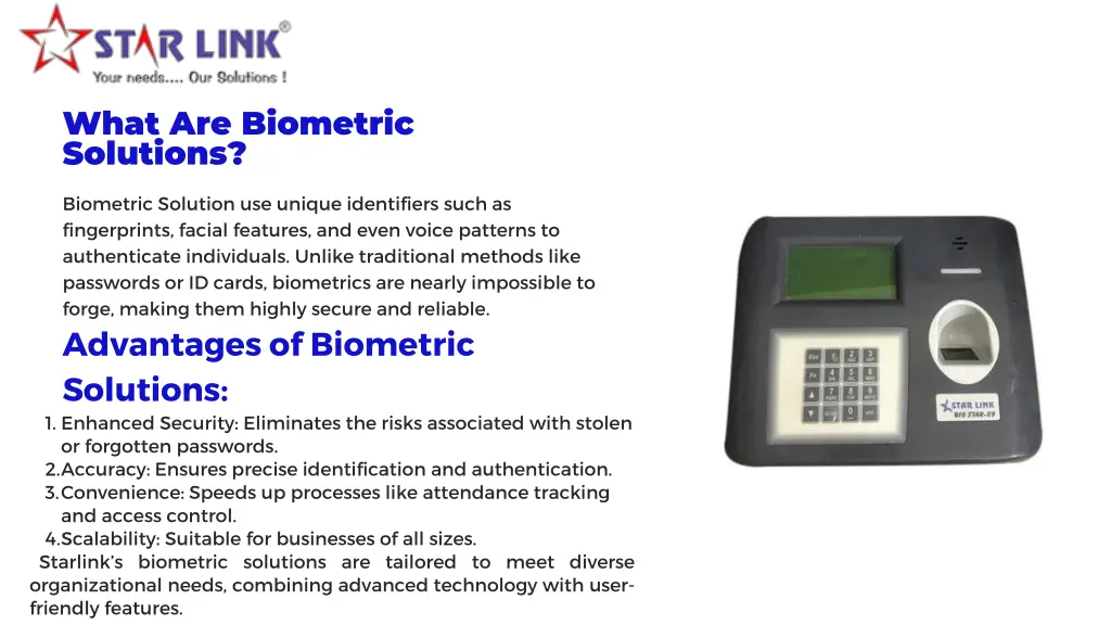 what are biometric solutions