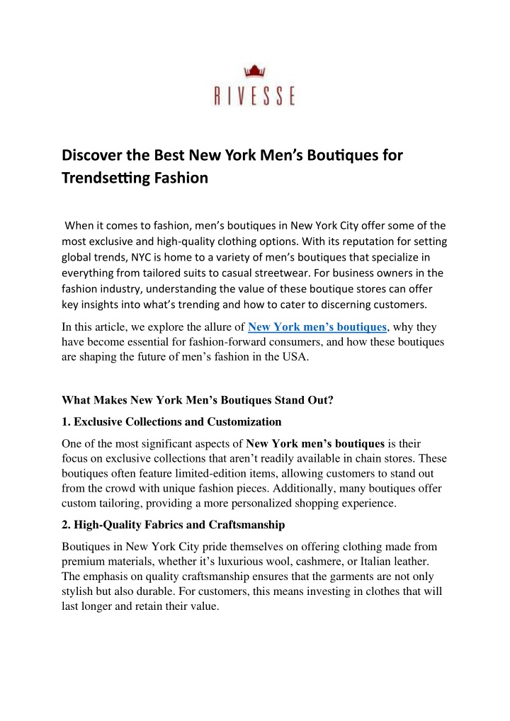 discover the best new york men s boutiques