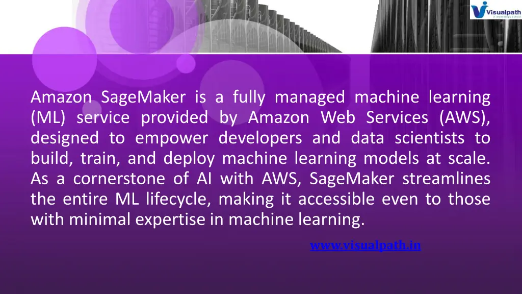 amazon sagemaker is a fully managed machine