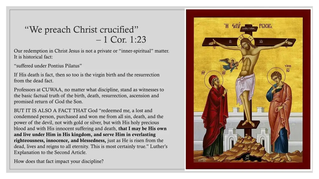 we preach christ crucified