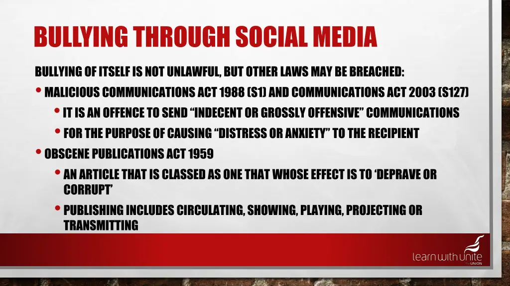 bullying through social media