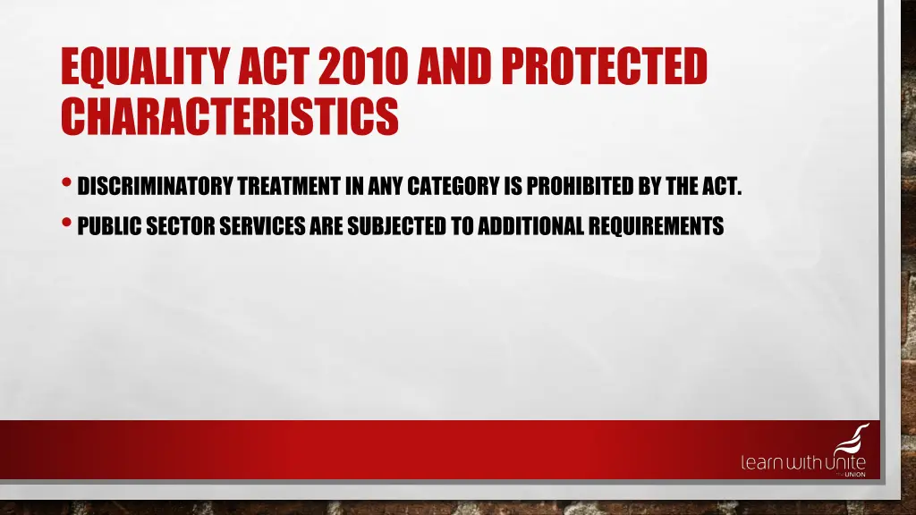 equality act 2010 and protected characteristics 1