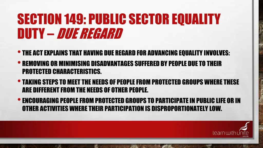 section 149 public sector equality duty