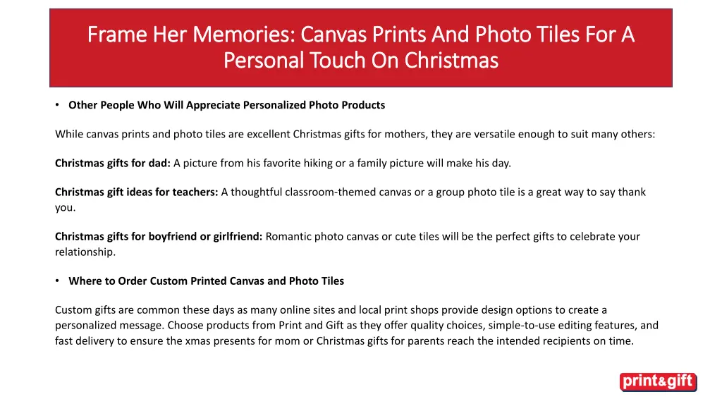 frame her memories canvas prints and photo tiles 5