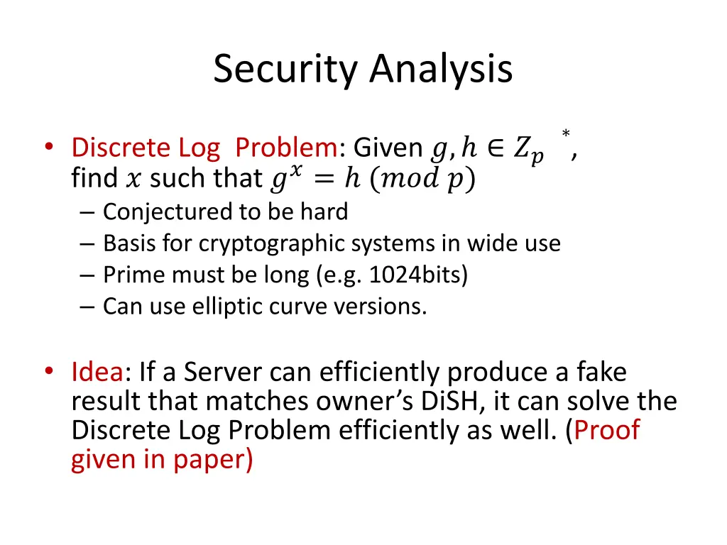 security analysis