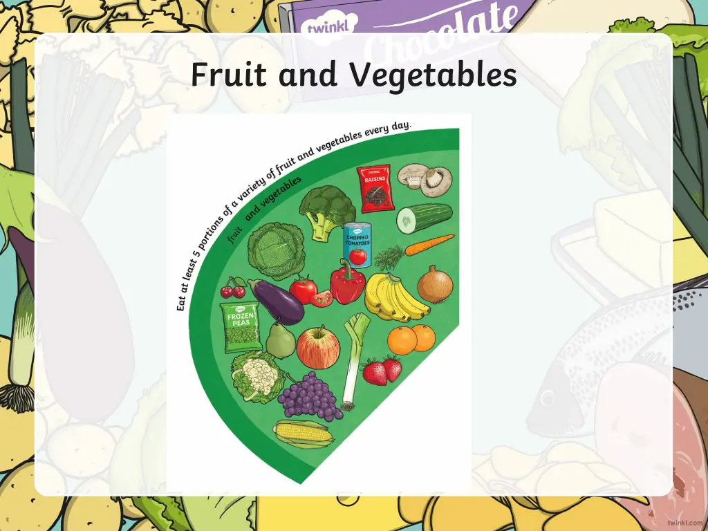 fruit and vegetables