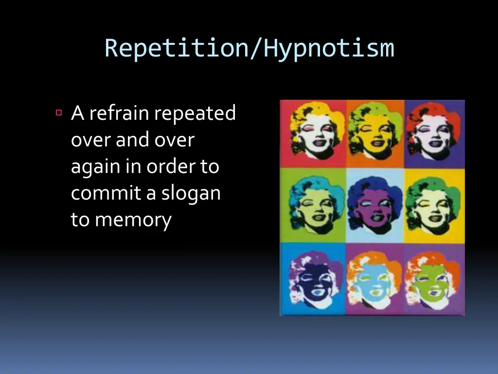 repetition hypnotism